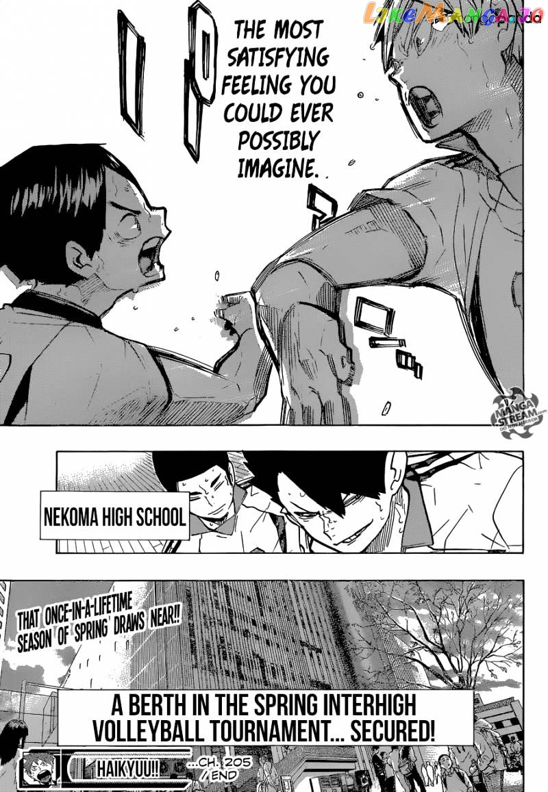 Haikyuu!!, Chapter 205 image 16